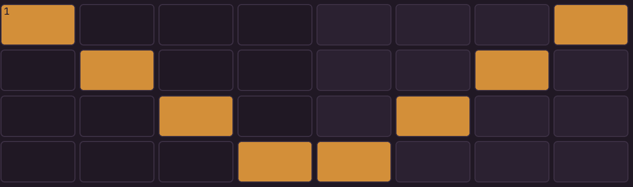 Filled down-and-up arpeggio pattern after Fill