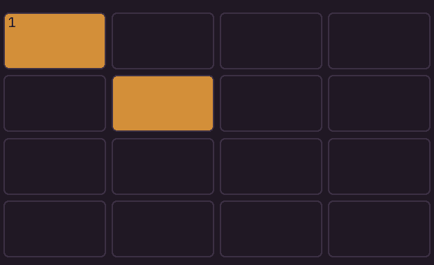 Arp fill gesture for a down pattern