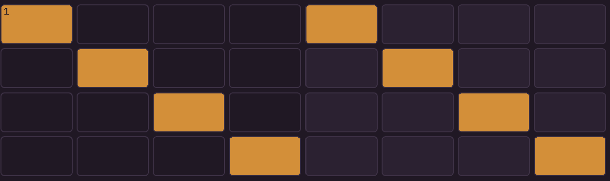Filled down arpeggio pattern after Fill