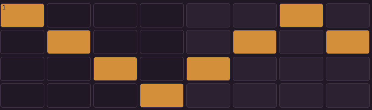 Filled down-up arpeggio pattern after Fill