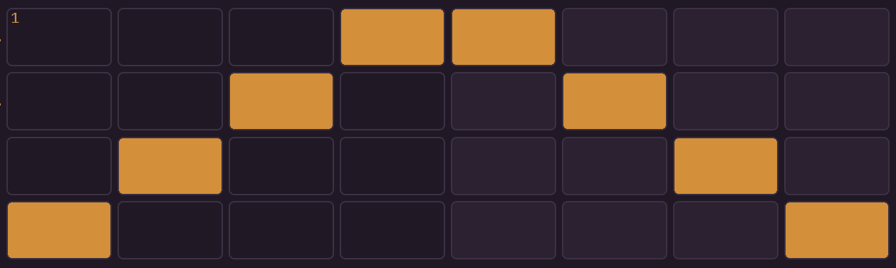 Filled up-and-down arpeggio pattern after Fill
