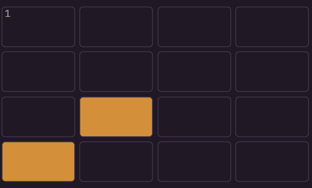 Arp fill gesture for an up pattern